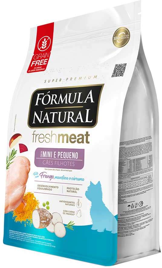 Ração Seca Fórmula Natural Fresh Meat Cães Filhotes Raças Mini e Pequena - 2,5Kg