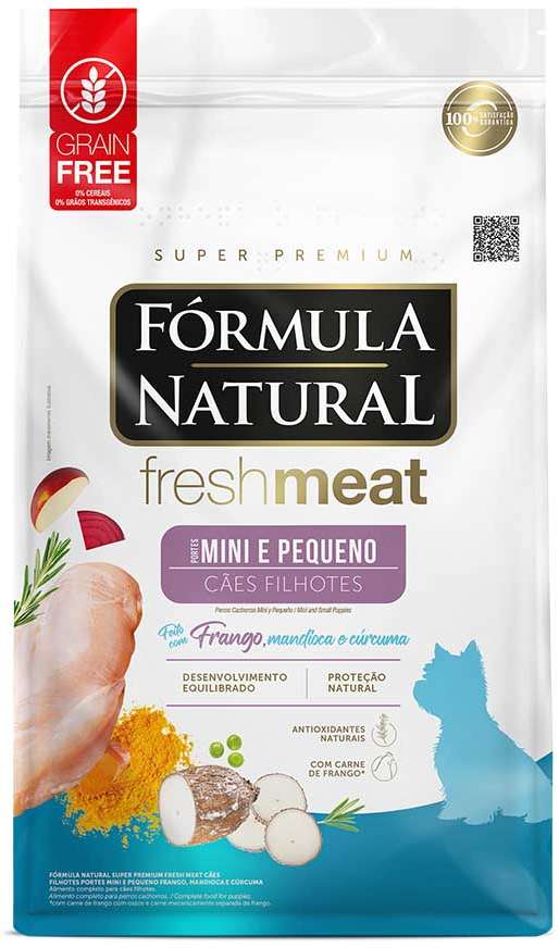 Ração Seca Fórmula Natural Fresh Meat Cães Filhotes Raças Mini e Pequena - 2,5Kg