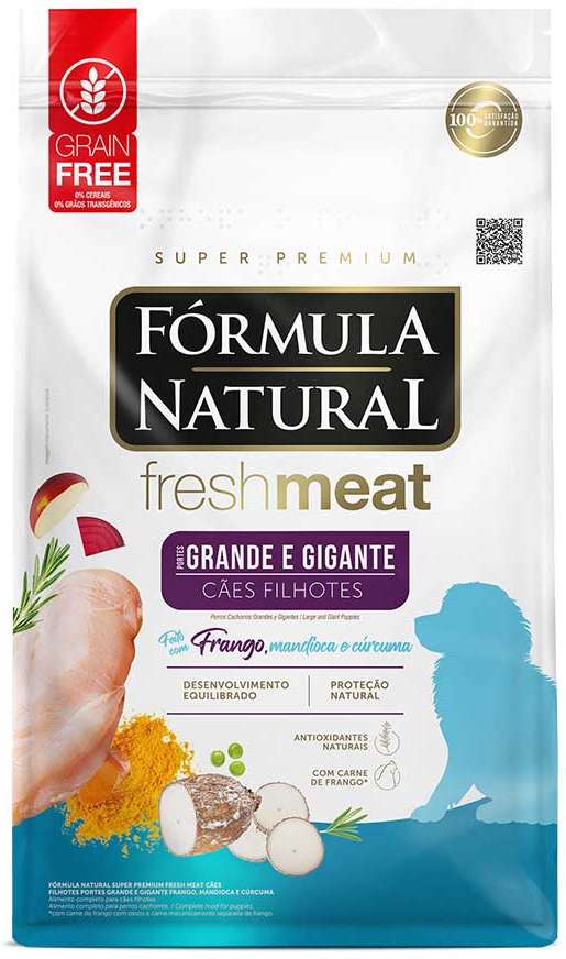 Ração Seca Fórmula Natural Fresh Meat Cães Filhotes Raças Grandes e Gigantes - 12Kg