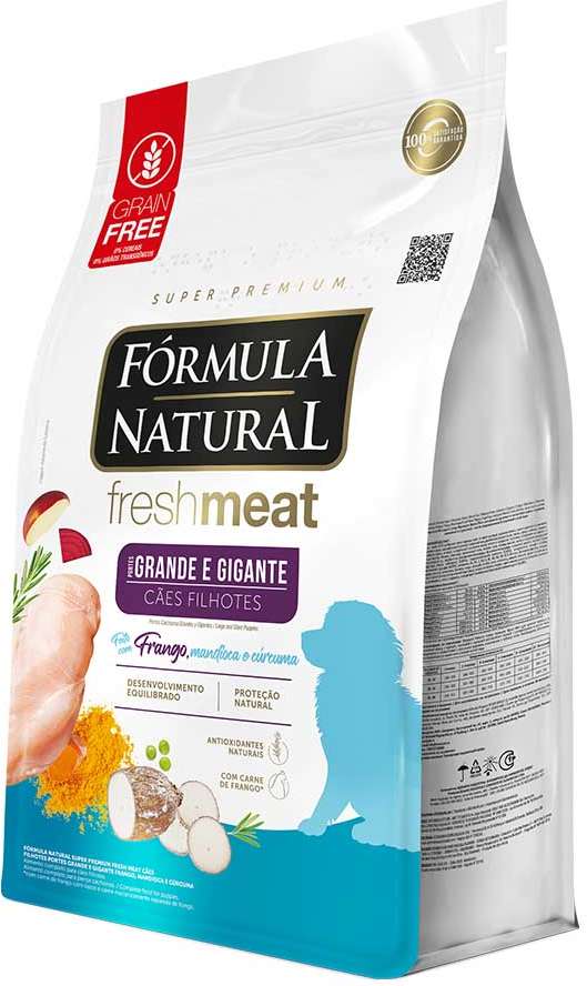 Ração Seca Fórmula Natural Fresh Meat Cães Filhotes Raças Grandes e Gigantes - 12Kg