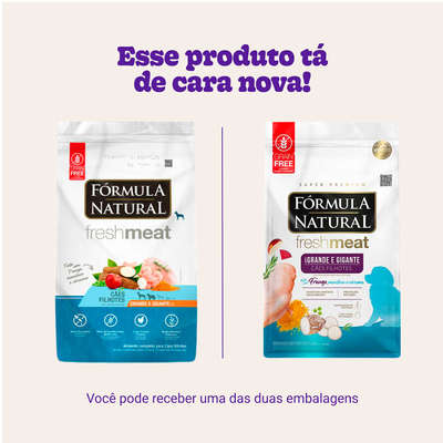 Ração Seca Fórmula Natural Fresh Meat Cães Filhotes Raças Grandes e Gigantes