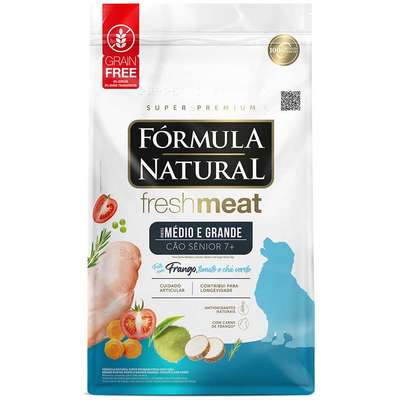 Ração Seca Fórmula Natural Fresh Meat Cães Sênior Raças Médias e Grandes