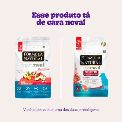 Ração Seca Fórmula Natural Fresh Meat Sensitive Cães Adultos Portes Médio e Grande