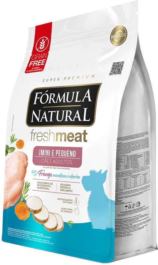 Ração Seca Fórmula Natural Fresh Meat Cães Adultos Raças Mini e Pequena - 2,5Kg