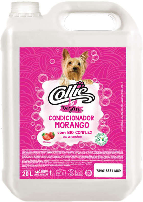 Condicionardor Collie Vegan Morango para Cães - 20 Litros