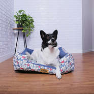 Cama Luppet Quadrada Impermeavel Eco Azul - Tam. GG