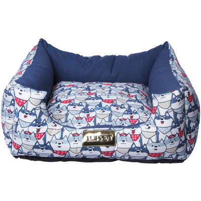 Cama Luppet Quadrada Impermeavel Eco Azul