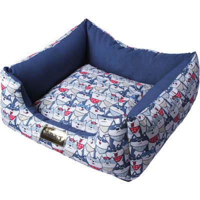 Cama Luppet Quadrada Impermeavel Eco Azul