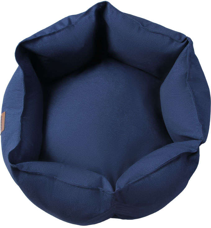 Cama Pacco Puppy Impermeável Ninho Ecotec Lisa Azul para Cães e Gatos - Tam. M