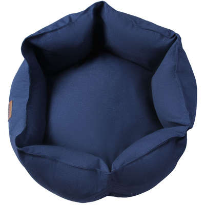 Cama Pacco Puppy Impermeável Ninho Ecotec Lisa Azul para Cães e Gatos