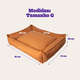 Cama Pacco Puppy Nature Caramelo 100% Algodão para Cães - Tam. G