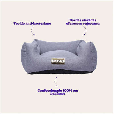 Cama Luppet Quadrada Trancoso Cinza