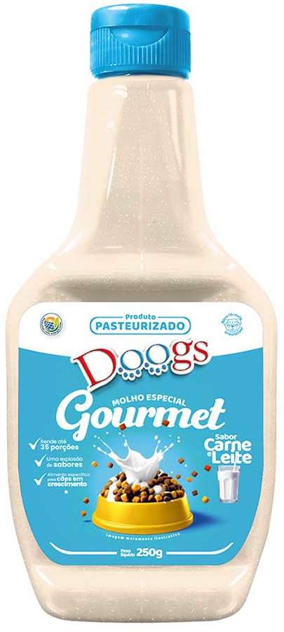 Molho Doogs para Cães Filhotes Sabor Carne e Leite - 250g