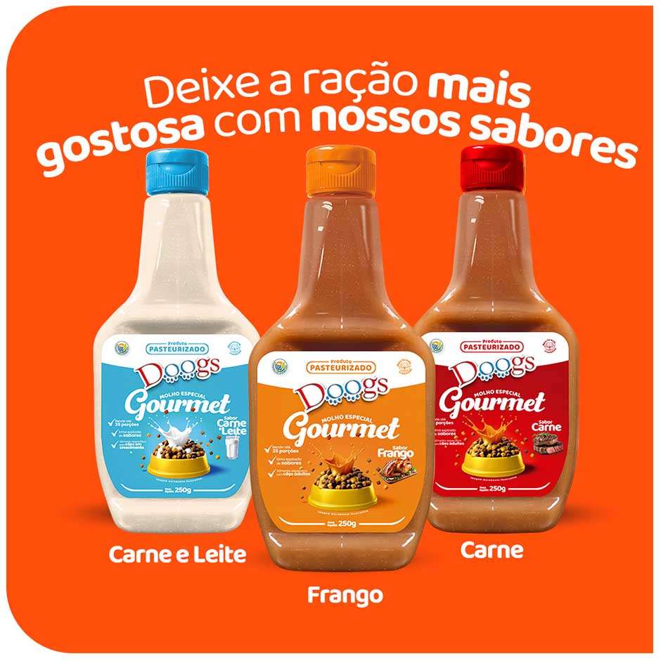 Molho Doogs para Cães Adultos Sabor Frango - 250g