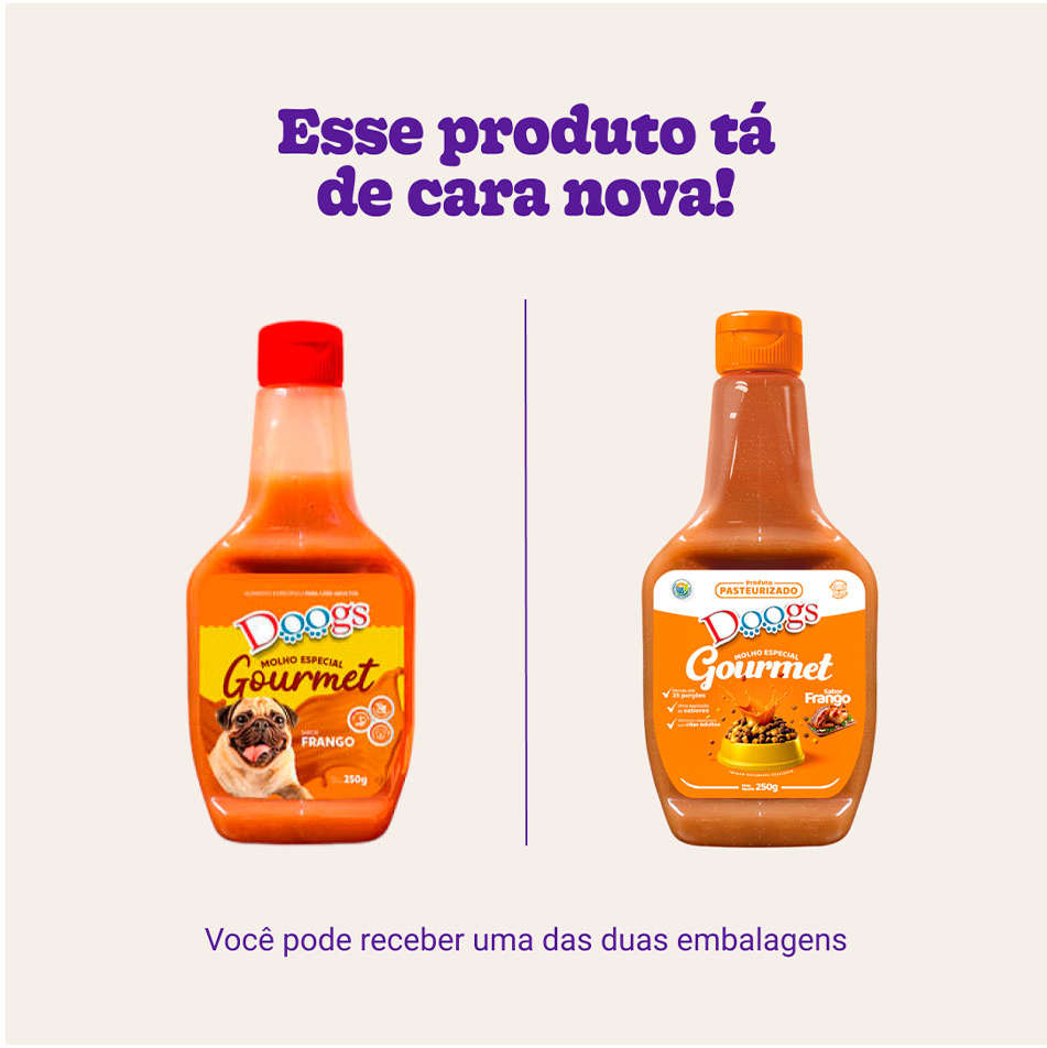 Molho Doogs para Cães Adultos Sabor Frango - 250g