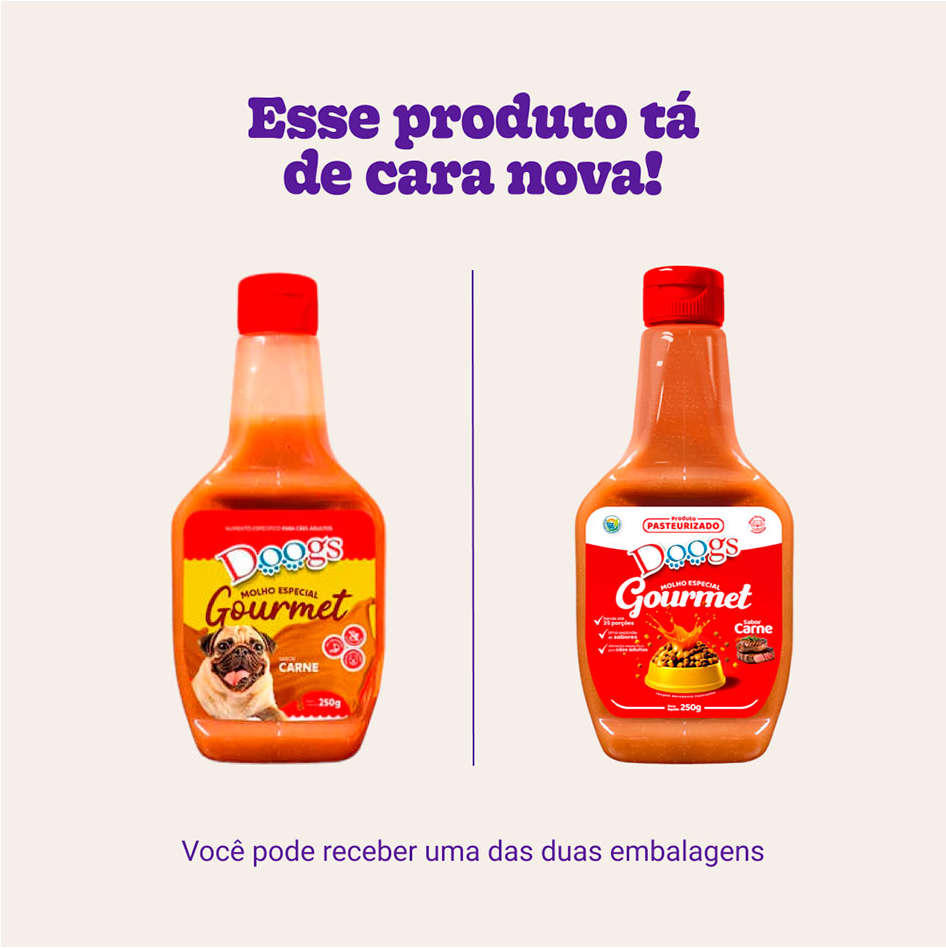 Molho Doogs para Cães Adultos Sabor Carne - 250g