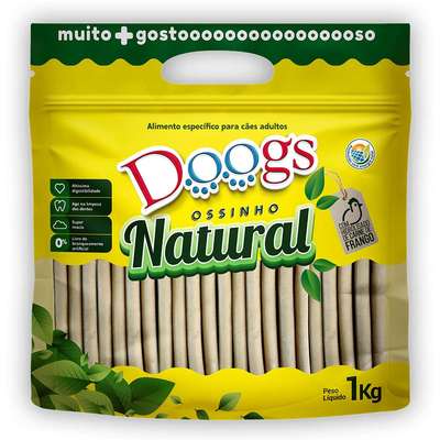 Osso Doogs Super Premium para Cães Porte Grande Sabor Baunilha