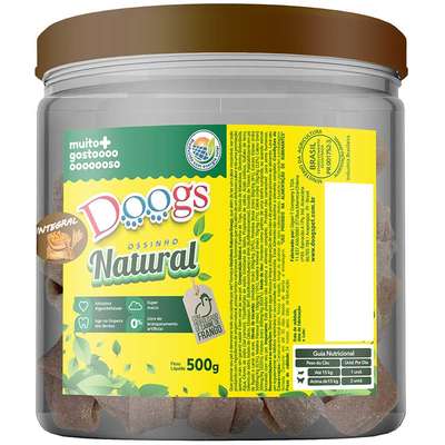 Osso em Pote Doogs Super Premium para Cães Porte Pequeno Sabor Baunilha Integral