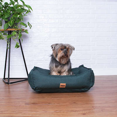 Cama Pacco Puppy Impermeável Ecotec Lisa Verde para Cães