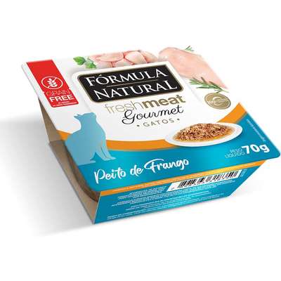 Ração Úmida Fórmula Natural Fresh Meat Gourmet Peito de Frango para Gatos Adultos