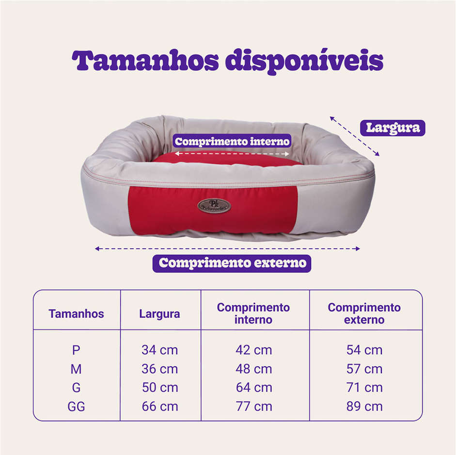 Cama Pickorruchos Vogue Marsala - Tam. M