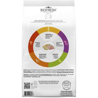 Ração Seca Biofresh Lombo e Abacaxi para Cães Porte Médio