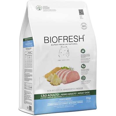 Ração Seca Biofresh Lombo e Abacaxi para Cães Porte Médio