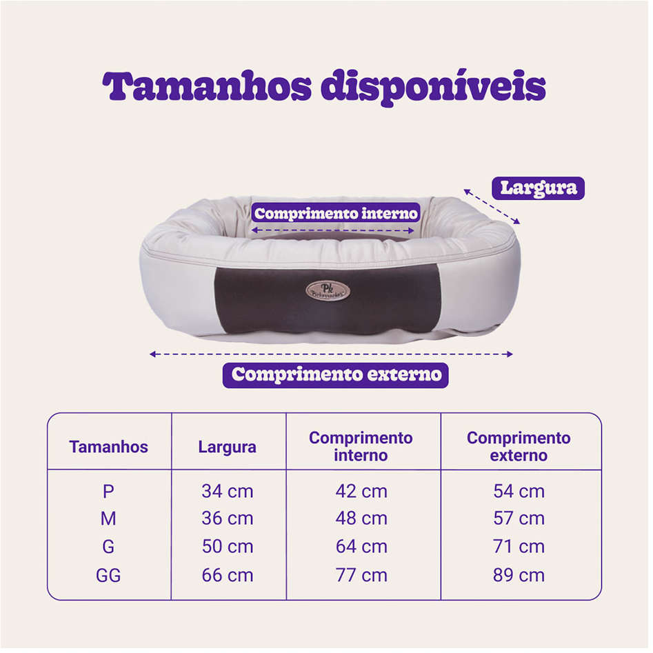 Cama Pickorruchos Vogue Avelã - Tam. GG