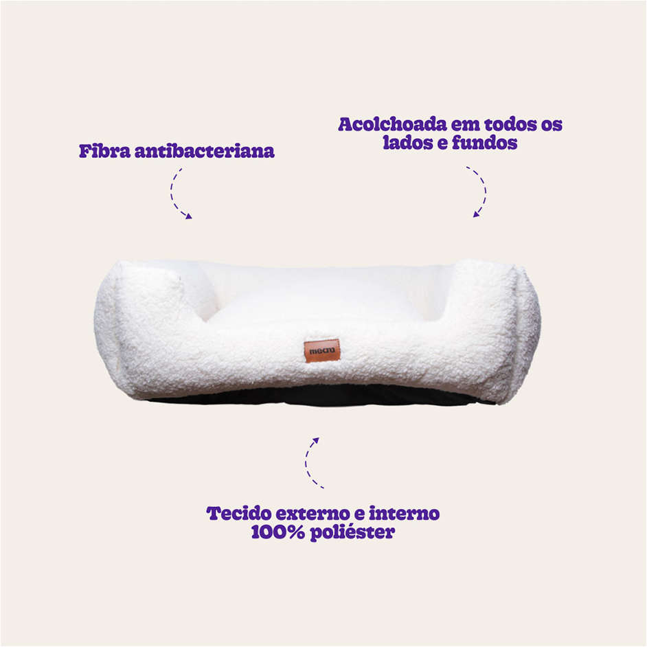 Cama Meau Quadrada Conforto Alpaca - Tam. M