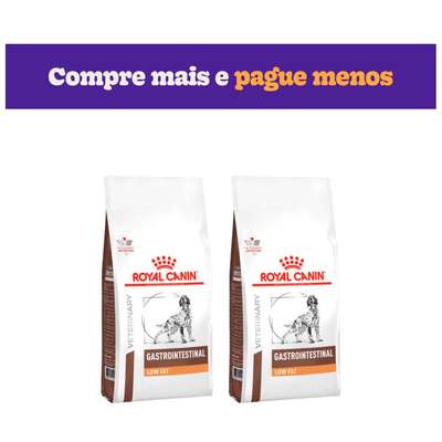 Ração Royal Canin Canine Veterinary Diet Gastro Intestinal Low Fat para Cães Adultos