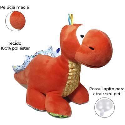 Brinquedo Pelúcia Dino Rex