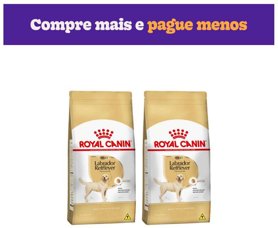 Ração Royal Canin para Cães Adultos da Raça Labrador Retriever 24Kg - 24Kg