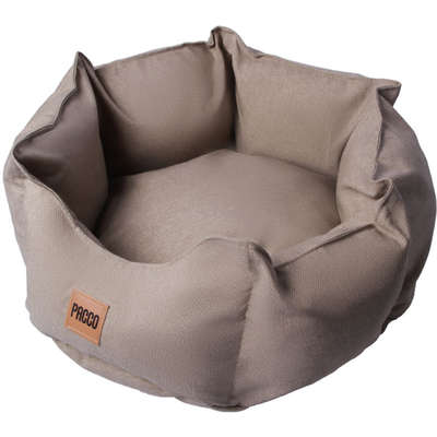 Cama Pacco Puppy Impermeável Ninho Ecotec Lisa Bege para Cães e Gatos
