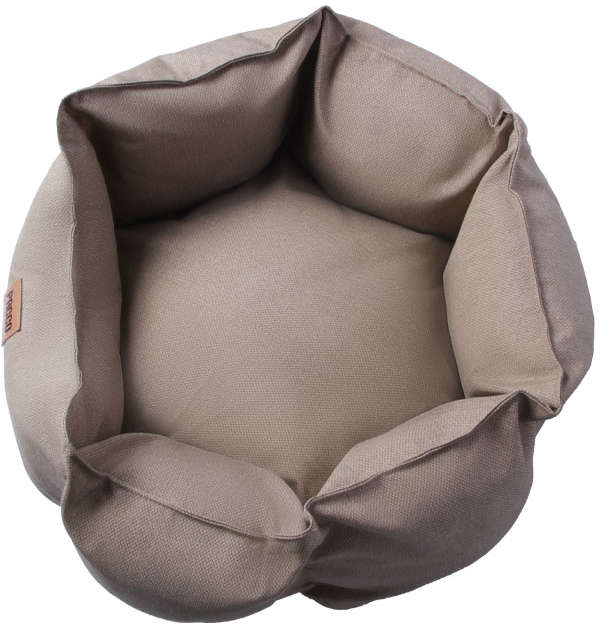 Cama Pacco Puppy Impermeável Ninho Ecotec Lisa Bege para Cães e Gatos - Tam. M