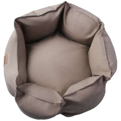 Cama Pacco Puppy Impermeável Ninho Ecotec Lisa Bege para Cães e Gatos