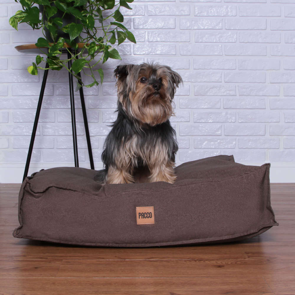 Cama Pacco Puppy Futon Ecotec Marrom para Cães - Tam. P