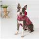 Capa de Chuva GF Pet Dupla Face Vermelho e Xadrez para Cães