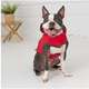 Capa de Chuva GF Pet Dupla Face Vermelho e Xadrez para Cães