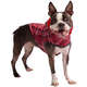 Capa de Chuva GF Pet Dupla Face Vermelho e Xadrez para Cães