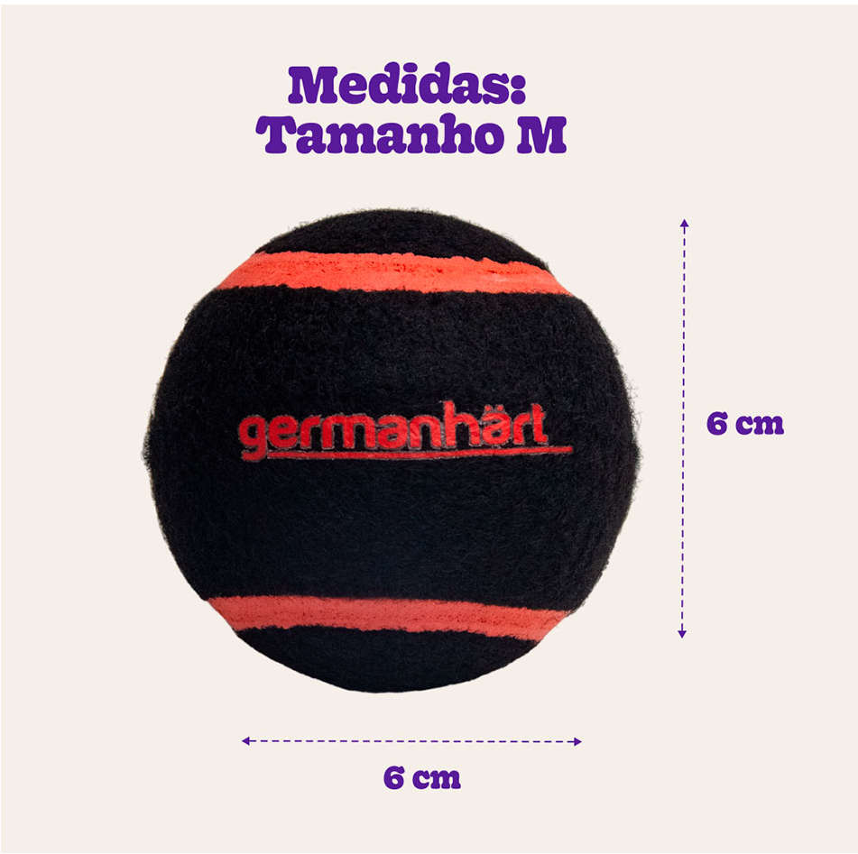 Brinquedo Mordedor Germanhart Bola de Tênis com Apito para Cães - Tam. M
