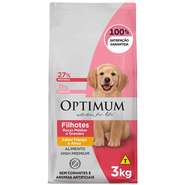 Ração Optimum Frango e Arroz para Cães Filhotes Raças Médias e Grandes até 18 meses - 3Kg