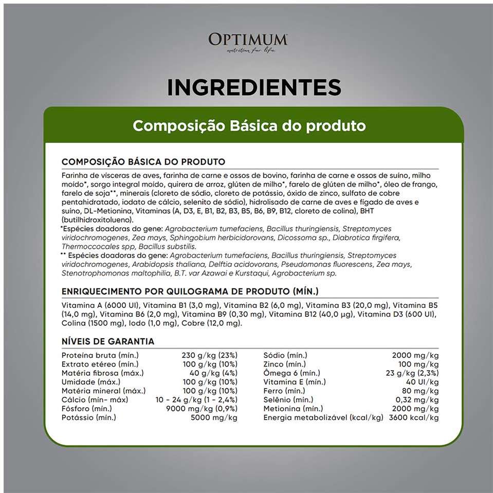 Ração Seca Optimum Frango e Arroz para Cães Adultos Raças Pequenas e Minis - 3Kg