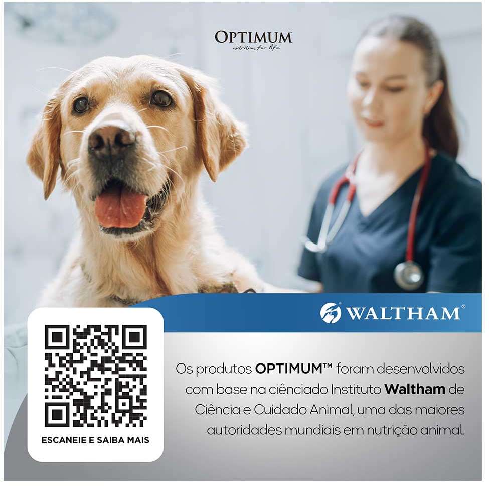 Ração Seca Optimum Frango e Arroz para Cães Adultos Raças Médias e Grandes - 3Kg