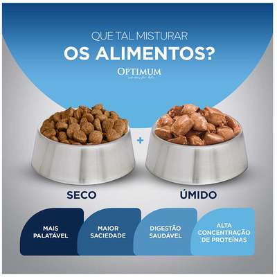 Ração Seca Optimum Frango e Arroz para Cães Adultos Raças Médias e Grandes
