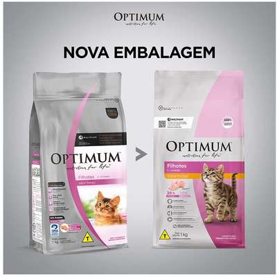 Ração Optimum Frango para Gatos Filhotes 2 a 12 meses