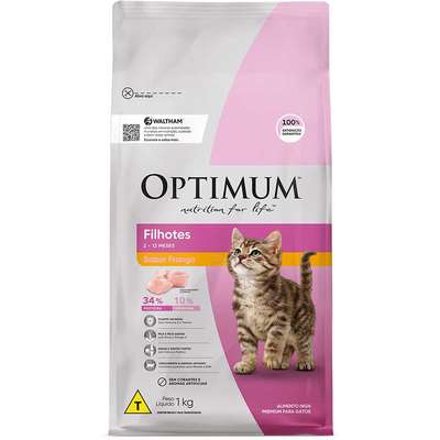 Ração Optimum Frango para Gatos Filhotes 2 a 12 meses