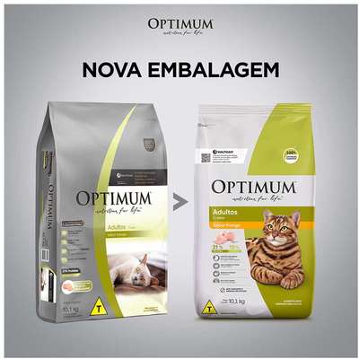 Ração Seca Optimum Frango para Gatos Adultos