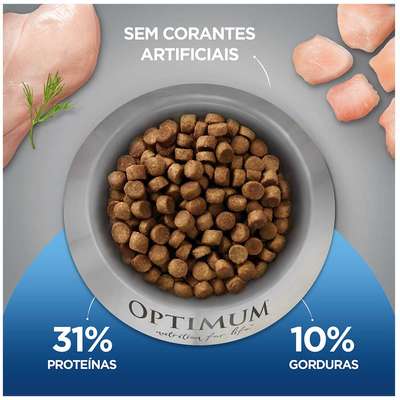 Ração Seca Optimum Frango para Gatos Adultos Castrados