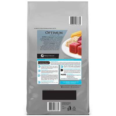 Ração Seca Optimum Carne para Gatos Adultos Castrados