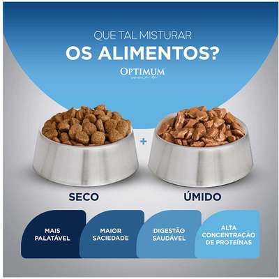 Ração Seca Optimum Carne para Gatos Adultos Castrados